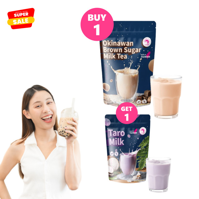 BOBA CHiC－BOBA CHiC 台灣奶茶超值組合（黑糖453g＋芋頭453g）