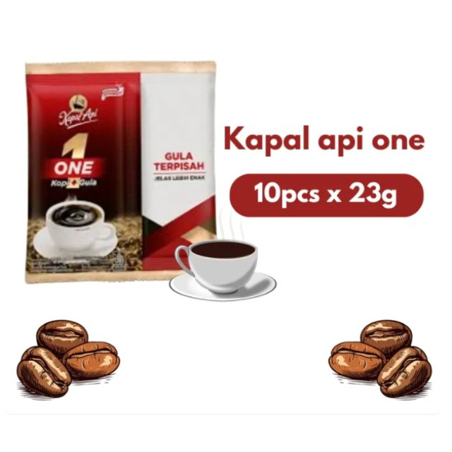 Kapal Api Mix One 咖啡與糖分離即溶咖啡（23公克 × 10袋）