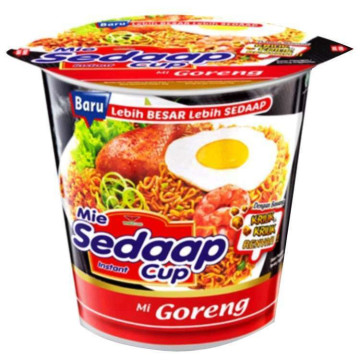 Mie Sedaap 速食炒麵杯麵（85 公克／杯，12 杯／箱）