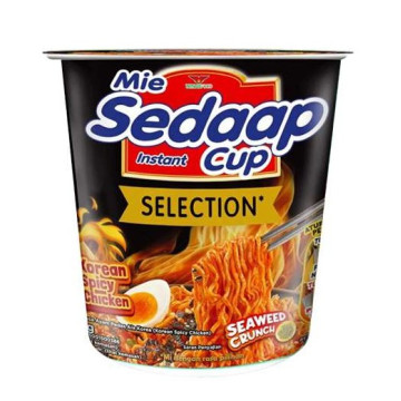 Mie Sedaap 韓式辣雞風味杯麵（81 公克／杯，12 杯／箱）