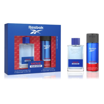 REEBOK 清新活力男性淡香水經典限量版禮盒 (MOVE)(淡香水100ml/噴霧150ml)
