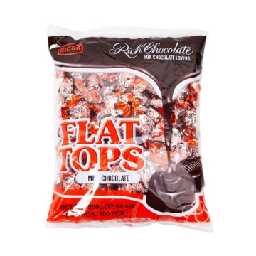 Ricoa Flat Tops 牛奶巧克力（30顆 × 5克）