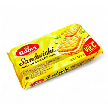 Roma 三明治餅乾 檸檬奶油味（120 公克）