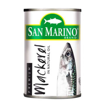 San Marino 優質薑黃天然油浸鯖魚（165克）