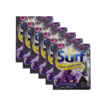 Surf 炭清新衣物柔順劑 25 毫升 × 6 包
