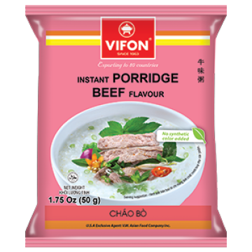 VIFON 即食牛肉風味粥（50 公克 × 50 包）