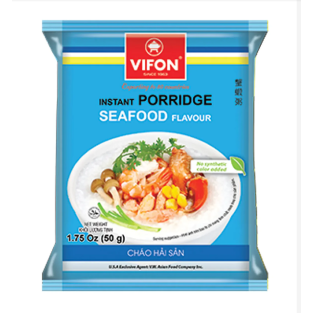 VIFON 即食海鮮風味粥（50 公克 × 50 包）