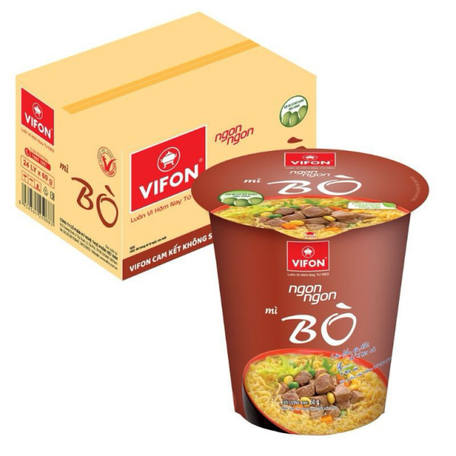 Vifon 即食泡麵牛肉風味（60 公克 × 24 杯）