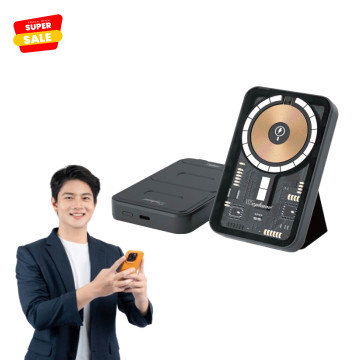 Wephone 透明工業風大容量 磁吸快充行動電源-10,000mAh