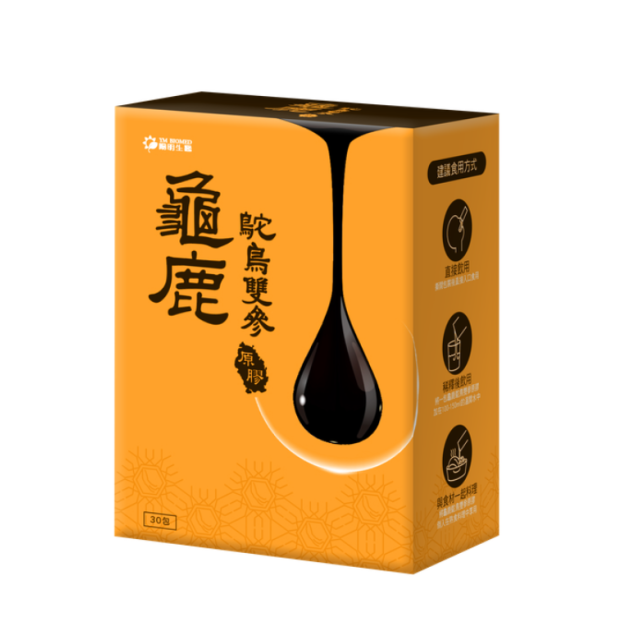 YM BIOMED 陽明生醫龜鹿鴕鳥雙參原膠 20克×30包／盒