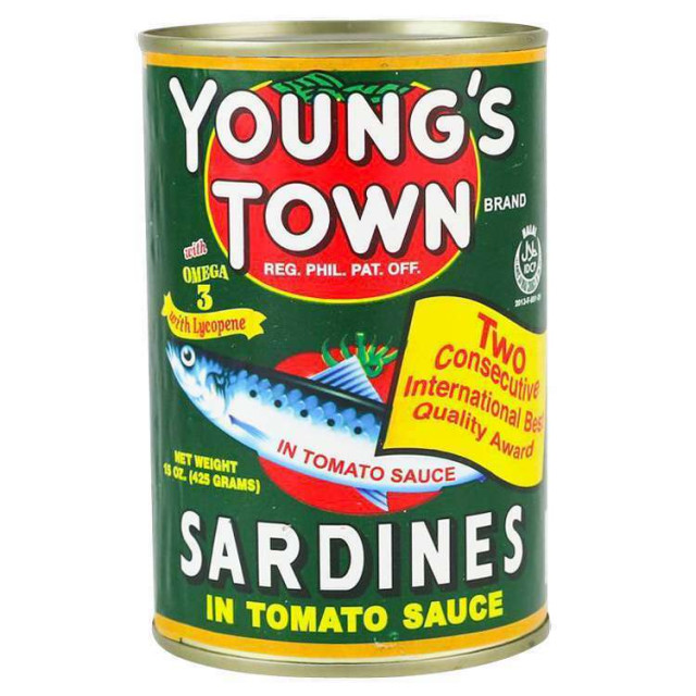YOUNG'S  TOWN 沙丁魚罐(綠)(155g)